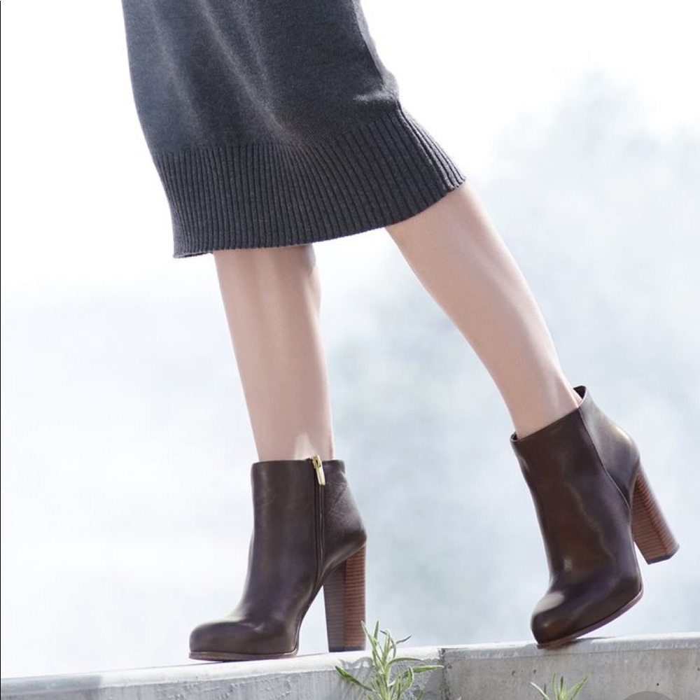 Vince Camuto Black “Grenadine” Leather Bootie